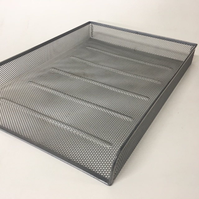 DOCUMENT TRAY, Silver Grey Mesh - Style 1